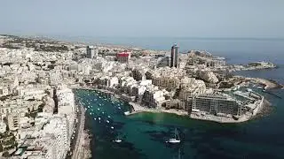 Malta Sliema, Balluta bay New beach is back 2019