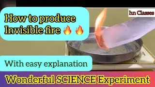 How to produce invisible fire 🔥 ? science experiment with lifebuoy hand sanitizer
