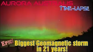 Timelapse video 2300 photos | Biggest geomagnetic storm in 21 years Aurora Australis 11 April 2024