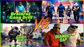 ⚠️ BRAINROT DRILL GANG 🆚 BRAINROT TRAP | TILES HOP BATTLE! ⚡🎶