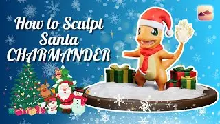 How to Sculpt SANTA CHARMANDER with Nomad on iPad Pro! 🎅✨🎄