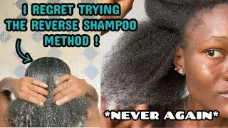 I REGRET DOING THIS TO MY HAIR!!! I tried the reverse shampoo method and this happened