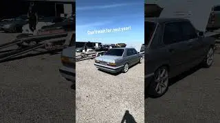 BMW e28 drifting on a skid pad