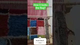 I wonder if this Rug looks good ? #knitting #woolrug #crochet #yarnlove #yarnaddiction