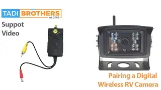 Pairing a Digital Wireless RV Backup Camera with receiver to any Rear View Monitor