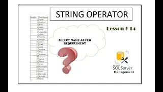 SQL | STRING OPERATOR | VERY USEFULL IN DATA MANIPULATION #MNCfreshers #DataScience #keeplearning