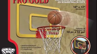 POOF Pro Gold Over the Door Basketball Set