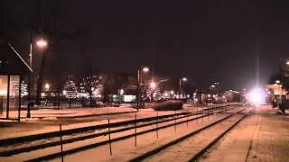 Metra 104 express through Bensenville on Christmas Eve