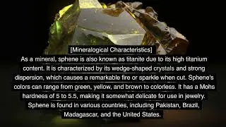 Sphene Material Healing and Spiritual Properties