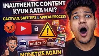 YouTube Inauthentic Content Appeal 😡 | Channel Demonetize Kyun Hota Hai? | Monetize Again 2025