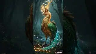 Nature&rsquo;s Magic &ndash; A Bird with Glowing Antlers! 🌟🐦#shorts #birds #nature #oiseau #birdspecies #aibirds