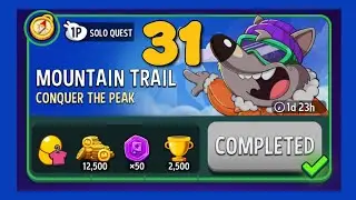 Mountain trail solo challenge|solo quest 31|match masters