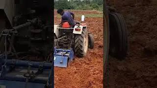 #swaraj 724 xm orchard rotavator demo