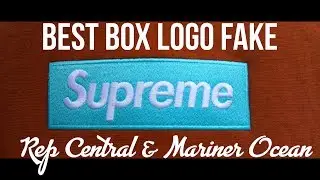 THE ABSOLUTE BEST REPLICA SUPREME BOX LOGO EVER!!! 1:1 Box Logo  (Mariner Ocean)