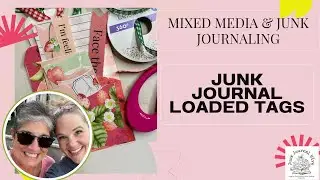 Junk Journal Loaded Tags; Strawberry Summer Loaded Tags for Junk Journal