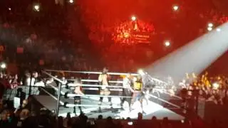 WWE #wwebelfast RAW tag team match with The Hardy Boys entrance