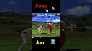 Anna vs Jun tekken 2 arcade mode #gamers #retrogaming #twitch #youtube #arcademode #tekken2