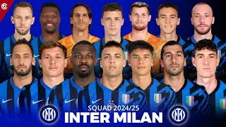 Squad Inter Milan 2024/2025 Ft Mehdi Taremi , Piotr Zielinski | Squad Inter Milan 2024