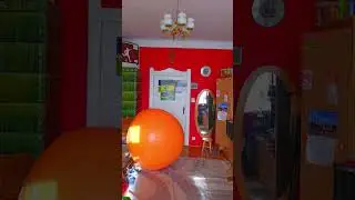 Climb in 100 Inch Orange Balloon