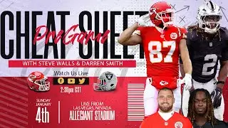 🎧 Pregame Cheat Sheet with Steve Walls & Darren Smith &mdash; Chiefs vs. Raiders