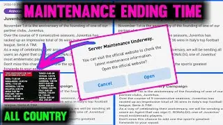 Maintenance Ending Time Pes 21 | When Maintenance is Ending | Pes Believers 2