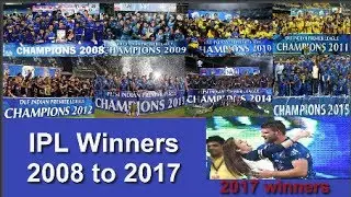 List of IPL winners from 2008 to 2017!!!