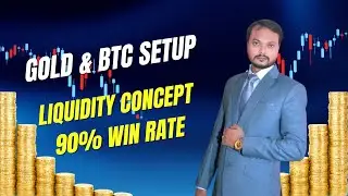 Non-Farm News GOLD Liquidity Setup I BTC setup #trading #forex