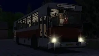 OMSI 2. Map Börzsöny-Fictional 2.01, Routes 223 and 2, Jelcz L11.