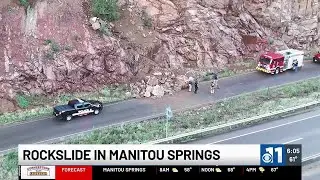 WATCH: Rockslide in Manitou Springs