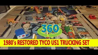 360 VR Star Wars meets TYCO US1 Trucking Set with Shell Wrecker Station 3444 & Fire Truck