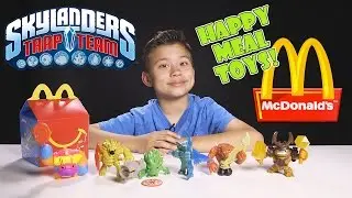 Skylanders Trap Team HAPPY MEAL TOYS! Complete Collection guest starring LEGO Minifigures!