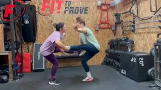 Partner One Leg Up Pistol Squat