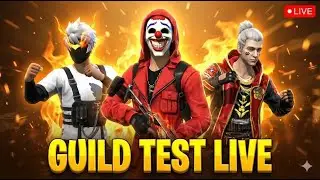 FREE FIRE LIVE GUILD TEST 🔥 AND 4 VS 4 CUSTOM CHALLENGE 🥶