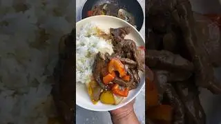 Black Pepper Beef #beef #beefrecipe #blackpepperbeef #beefstirfry #chinesefood #beef #pepperbeef