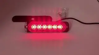 1par Lateral Faro Led Barra Estrobo Patrulla 16 Funci&oacute;n Tira