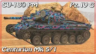 SU-130 PM Scarface &bull; Pz. IV G &bull; Centurion Mk. 5/1 &bull; WoT Blitz *SR
