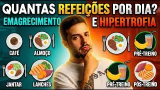 Quantas REFEIÇÕES fazer por DIA? *EMAGRECIMENTO e HIPERTROFIA* Cientificamente embasado
