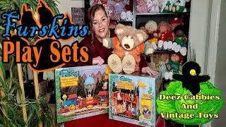Unboxing a vintage Furskins( Cabbage Patch Kids) playset by Panosh Place, Xavier Roberts furskins