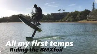 First time riding BMX foil on flat water