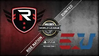 Rise Nation vs eUNITED | CWL Pro League Stage 1 Playoffs 2018 | Day 1