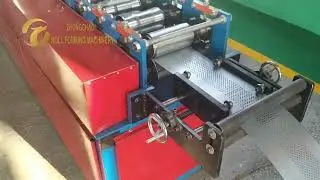 Roller steel rolling shutter door guide slat roll forming machine