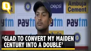 Mayank Agarwal Speaks After Scoring Maiden Test Double Century | The Quint