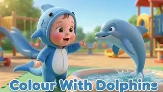 Dolphin Colour | Learn Colours for Kids | colour song for kids