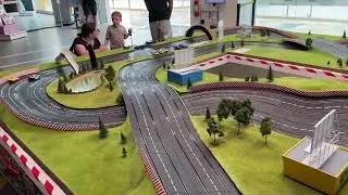 FAMILY FUN! SLOT CARS ARE BACK! 4 LANES CARRERA RACING TRACK AT THE GARDEN STATE SHOPPING MALL