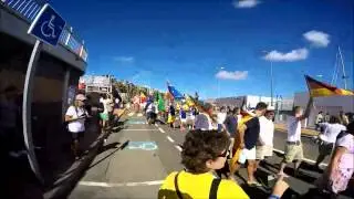 16th Nov 2014. ARC flag procession in las Palmas