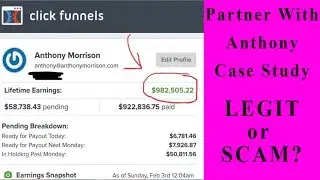 Anthony Morrison - Case Study Partner with Anthony (PWA) Affiliate Marketing Video Training - Legit?