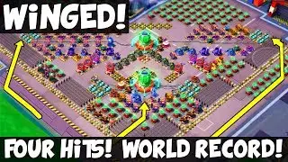 Winged: Four Hits! World Record! ✦ Universal Remote Gunboat Ability! ✦ Boom Beach
