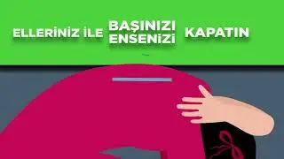 Deprem Anı, Çök-Kapan-Tutun Tatbikatı Videosu
