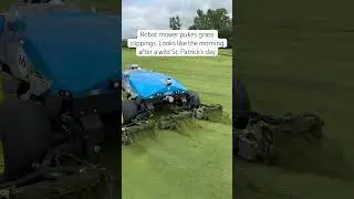 FireFly Robot Grass Clippings #satisfying #turf #golf
