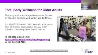 Manhattan Community Board Six/NYU Langone Series on Healthy Living in the Community: January 2022